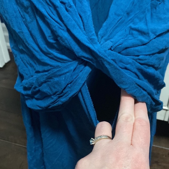 Kindred Bravely Nursing and Maternity PJ Teal size M - Picture 2 of 5